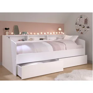 CALICOSY Parisot Kinder Stauraumbett "Sleep 4" Weiß günstig