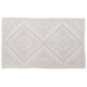 spirella Badematte Spirella Badteppich Badematte Duschvorleger 100% Baumwolle Hochflor, Höhe 4 mm, Badteppich mit erhabenem Muster, Für Fußbodenheizung geeignet, Baumwolle, rechteckig günstig