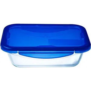 Pyrex 283PG00/7044, Auflaufform, Rechteckig, Glas, Kunststoff, Transpa...