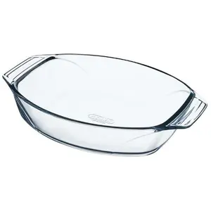 Pyrex 412B000 Backblech 4 L Oval Glas Auflaufform, Auflaufform, Transparent günstig