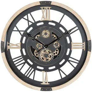 ATMOSPHERA Große Wanduhr mit sichtbarem Mechanismus KENT, Ø 80 cm günstig