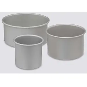 5five Kuchenformen Backform Rund-Set 3-teilig in Silber: 20cm, 15cm & 10cm für perfekte Kuchen - Ideal für jede Küche günstig