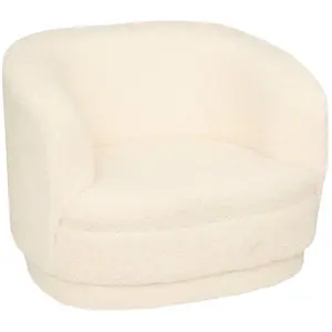 Atmosphera, Kinderstuhl + Kindertisch, Bouclé-Sessel, weiss (Kindersessel) günstig