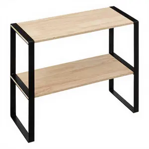 5five Küchenregal aus Holz mit 2 Ebenen, schwarz - Platzsparender Zusa... günstig