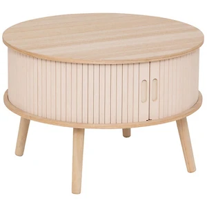 5five Couchtisch mit 2 Türen, 60 x 40,7 cm, beiges MDF Sideboard für gemütliche Wohnzimmer mit Stauraum günstig