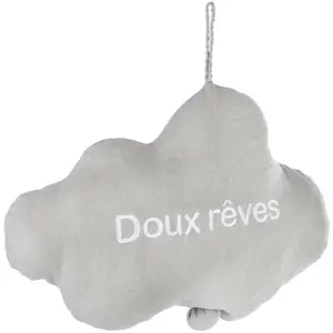 ATMOSPHERA Hängedeko WOLKE für Kinder, Spielzeug mit Musik, 30 cm, grau günstig
