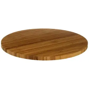 Secret de Gourmet Bamboo Turning Tray 35 X 3 cm, Kochbesteck, Braun