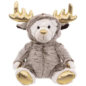 Atmosphera Plüschbär-Kombi-Rentier 28 cm (28 cm)