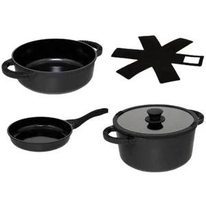 5five Kochgeschirr Set 3-teilig, 24 cm Pfannen und Töpfe in Schwarz ... günstig