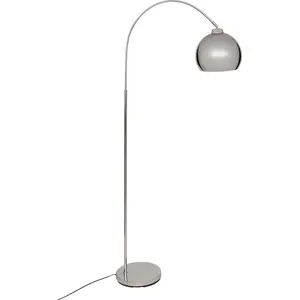 Bogenstehlampe FLORIS, Metall, Silber, 177 cm günstig