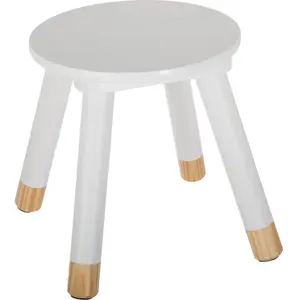 Atmosphera Kinderhocker aus Holz - Weißer Sitzhocker fürs Kinderzimmer... günstig
