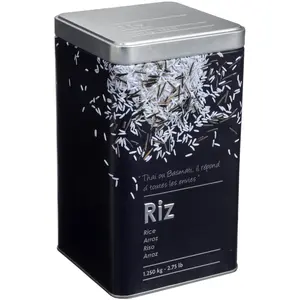 Reisdose, 1,25 kg, Metall, schwarz günstig