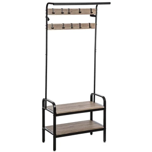 5five Garderobe & Aufbewahrung Jano 6-Haken 10-Ebenen Holz- und Meta... günstig
