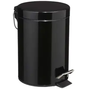 FIVE Kosmetikeimer, 3L, schwarz, Treteimer, 24x17cm günstig