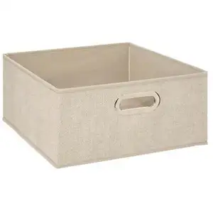 5Five Aufbewahrungskorb/Schrankkorb - beige - Leinen - 14L günstig