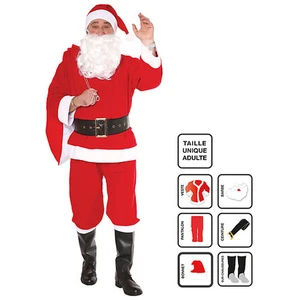 Atmosphera Weihnachtsmannkostüm für Herren, traditionelles 6-teiliges ...