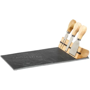 Secret de Gourmet Schneidebrett-Set aus Schiefer, Anthrazit: 4 Stück f...
