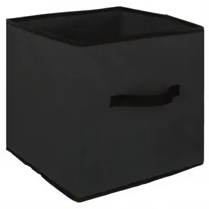 5five Aufbewahrungsbox für Zuhause aus Stoff, 31x31 cm, schwarz, ideal für die Aufbewahrung und Organisation günstig