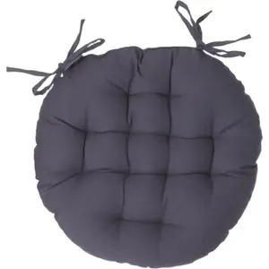 Atmosphera 5five Rundes Sitzkissen, 38 cm Durchmesser in dunkelgrau für gemütliche Wohnaccessoires im Home Textiles Bereich günstig