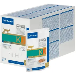 Virbac Hpm Feline Kidney & Joint Kj2 12x85g Nassfutter Für Katzen