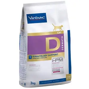 Virbac Hpm Dermatology Support D1 Katzenfutter 3kg