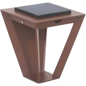 LED-Solarwandleuchte Metro mit Sensor, corten