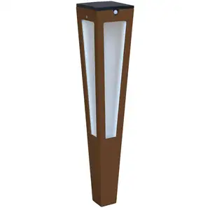 LED-Solarfackel Tinka mit Sensor, 62 cm, corten