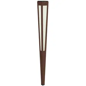 LED-Solarfackel Tinka mit Sensor, 120 cm, corten