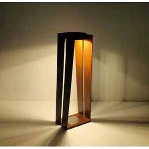 LED-Solarlaterne Skaal mit Sensor, corten, 70 cm