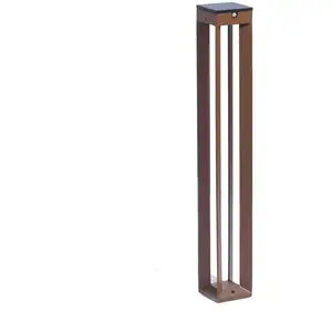 LED-Solarleuchte Borne mit Sensor, 90 cm, corten