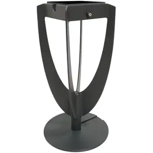 LED-Solarleuchte Tulip mit Standfuß, grau