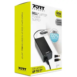 Port Designs PowerSupply 65W DELL (65 W), Notebook Netzteil, Schwarz günstig