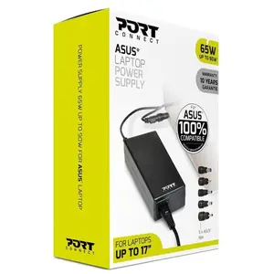 Port Designs PowerSupply 65W ASUS (65 W), Notebook Netzteil, Schwarz günstig