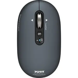 Port Designs 910501, Beidhändig, Optisch, Bluetooth, 3200 DPI, Grau
