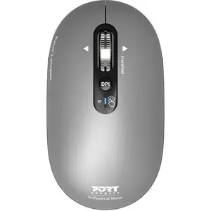 Port Designs 910009, Beidhändig, Optisch, Bluetooth, 3200 DPI, Grau