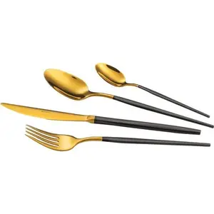 Besteckset 24-teilig gold/schwarz Amefa 1114DUAF11C40