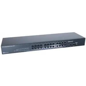 Dexlan Switch nicht verwaltet (24 Ports), Netzwerk Switch, Schwarz