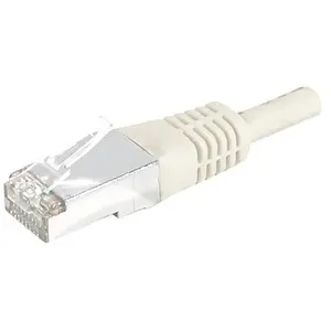 Exertis Connect Patchkabel S/FTP, PiMF, CAT.6, grau, 15,0 m Patchkabel mit besonders schmalem Knickschutz (S/FTP, CAT6, 15 m), Netzwerkkabel