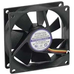 Exertis Connect Lüfter 80 x 80 x 25 mm, Gleitlager (80 mm), PC Lüfter