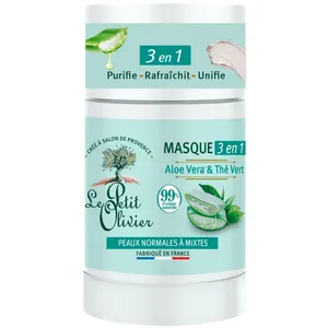 Le Petit Olivier 3in1 Maske Aloe Vera & Grüner Tee 160.86 cm günstig