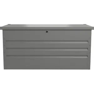 VENTE-UNIQUE Garten-Aufbewahrungsbox - Stahl - Volumen 400L - Grau - TOMASO günstig