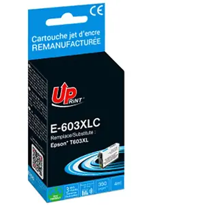 Print, Druckerpatrone, UPrint kompatibel Ink mit C13T03A24010, 603XL, E-603XLC, cyan, 400S, 9ml günstig
