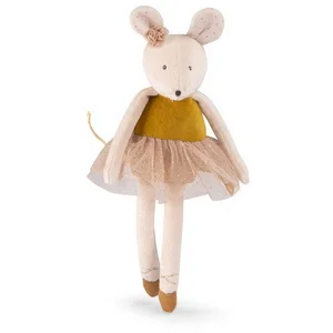 Moulin Roty Kuscheltier Plüschtier Maus gold weiches Kuscheltier für B...