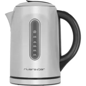 Akku-wasserkocher 1,5l 2200w edelstahl/schwarz Riviera & bar BBT460