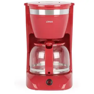 Filterkaffeemaschine 12 Tassen 800w rot - dod163rc