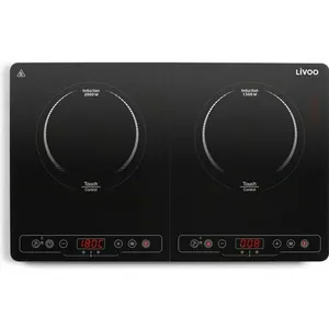 Livoo DOC236, Schwarz, Arbeitsplatte, 58 cm, Zonen-Induktionskochfeld,... günstig