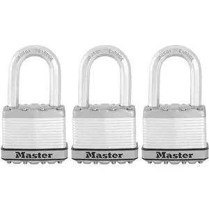 MASTERLOCK Master Lock, Vorhängeschloss, 3 x Hochleistungsvorhängeschlösser mit Schlüssel günstig