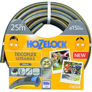 Bewässerungsschlauch ø15mm x 25m Tricoflex Ultramax Hozelock, 5-lagig,... günstig