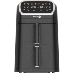 2x4l 2600w schwarze heißluftfritteuse Fagor FG7503 günstig