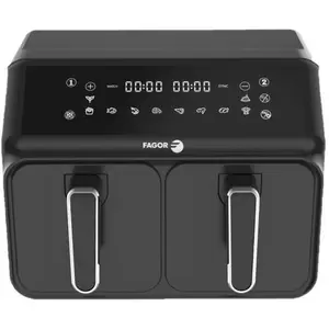 FAGOR Heißluftfritteuse FG2X4L   8 Liter Fassungsvermögen   Zwei 4-Lit...
